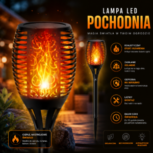 Lampa LED Pochodnia | 1+1 Gratis