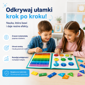 Magnetyczna książka Montessori | Nauka ułamków przez zabawę
